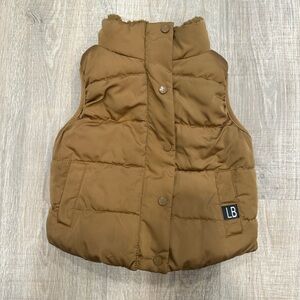 Little Bipsy Tan Puffer Vest